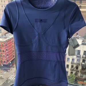 Stella McCartney x Adidas purple workout shirt